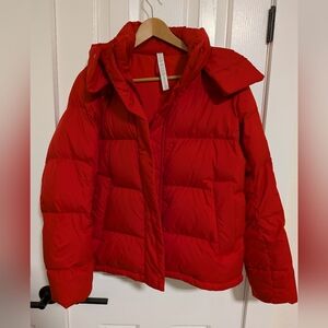 Lululemon Red Puffer Jacket